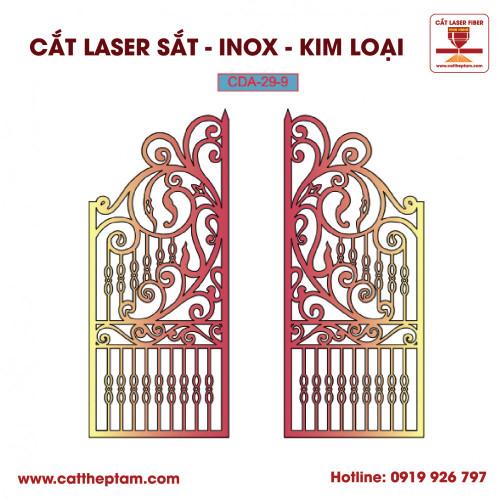 Mẫu Cắt Laser Inox Kim Loại Sắt Thép Tấm 44