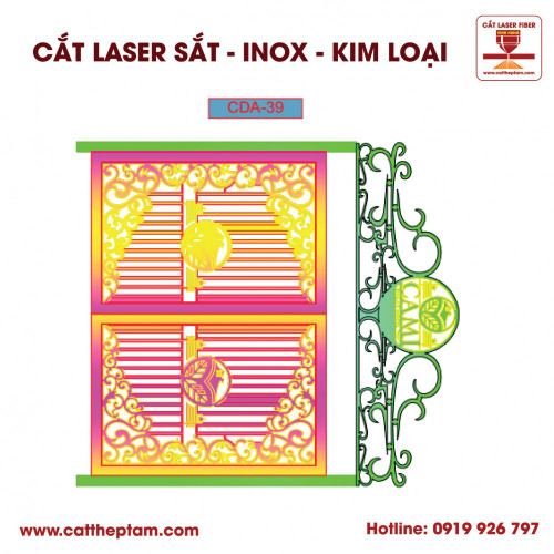 Mẫu Cắt Laser Inox Kim Loại Sắt Thép Tấm 69