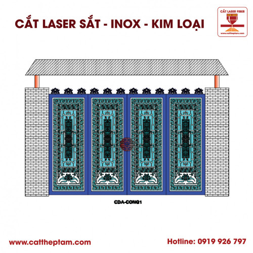 Mẫu Cắt Laser Inox Kim Loại Sắt Thép Tấm 79