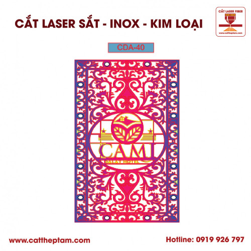 Mẫu Cắt Laser Inox Kim Loại Sắt Thép Tấm 70