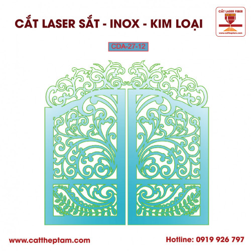 Mẫu Cắt Laser Inox Kim Loại Sắt Thép Tấm 27