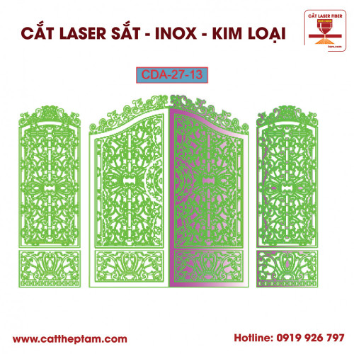 Mẫu Cắt Laser Inox Kim Loại Sắt Thép Tấm 28