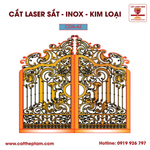 Mẫu Cắt Laser Inox Kim Loại Sắt Thép Tấm 72