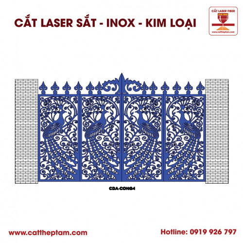 Mẫu Cắt Laser Inox Kim Loại Sắt Thép Tấm 82