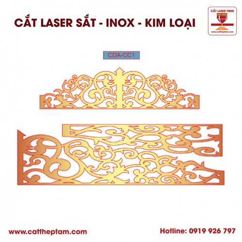 Mẫu Cắt Laser Inox Kim Loại Sắt Thép Tấm 73