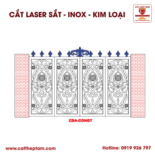 Mẫu Cắt Laser Inox Kim Loại Sắt Thép Tấm 83