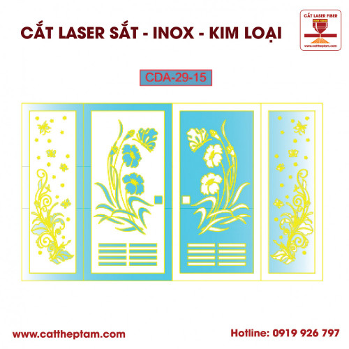 Mẫu Cắt Laser Inox Kim Loại Sắt Thép Tấm 49