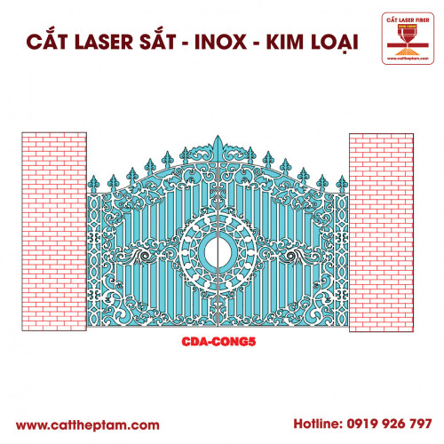 Mẫu Cắt Laser Inox Kim Loại Sắt Thép Tấm 86