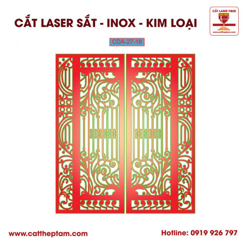 Mẫu Cắt Laser Inox Kim Loại Sắt Thép Tấm 33