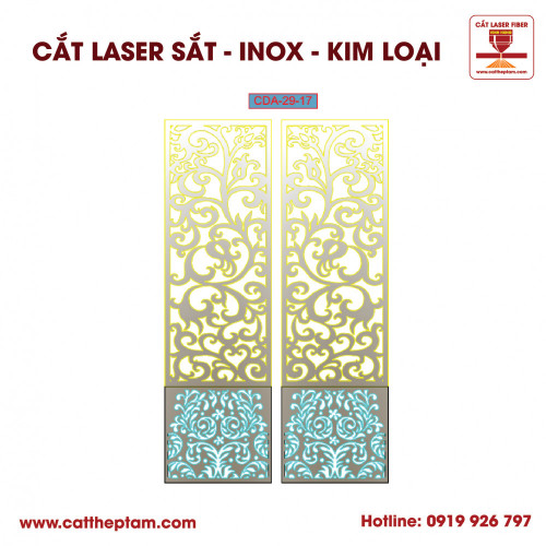 Mẫu Cắt Laser Inox Kim Loại Sắt Thép Tấm 52