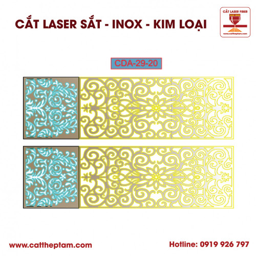 Mẫu Cắt Laser Inox Kim Loại Sắt Thép Tấm 54