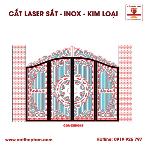 Mẫu Cắt Laser Inox Kim Loại Sắt Thép Tấm 89