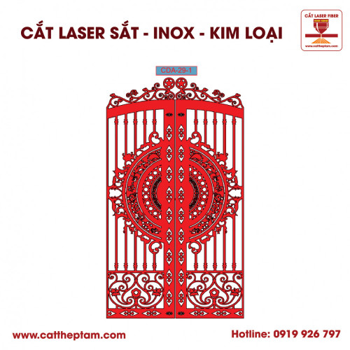 Mẫu Cắt Laser Inox Kim Loại Sắt Thép Tấm 36