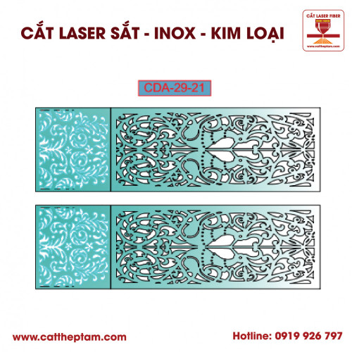 Mẫu Cắt Laser Inox Kim Loại Sắt Thép Tấm 55