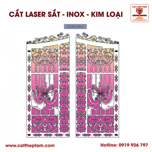 Mẫu Cắt Laser Inox Kim Loại Sắt Thép Tấm 37