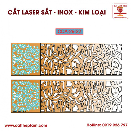 Mẫu Cắt Laser Inox Kim Loại Sắt Thép Tấm 56