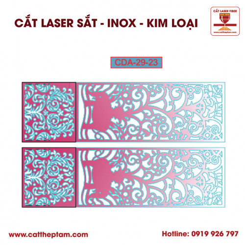 Mẫu Cắt Laser Inox Kim Loại Sắt Thép Tấm 58