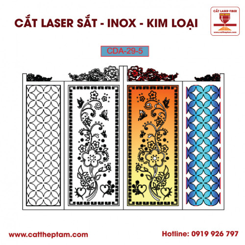 Mẫu Cắt Laser Inox Kim Loại Sắt Thép Tấm 40