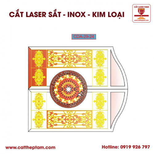 Mẫu Cắt Laser Inox Kim Loại Sắt Thép Tấm 59