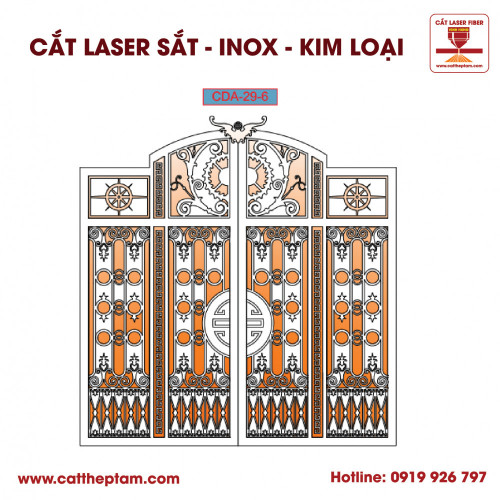 Mẫu Cắt Laser Inox Kim Loại Sắt Thép Tấm 41