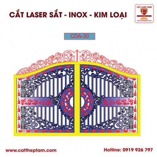 Mẫu Cắt Laser Inox Kim Loại Sắt Thép Tấm 60