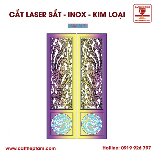 Mẫu Cắt Laser Inox Kim Loại Sắt Thép Tấm 42