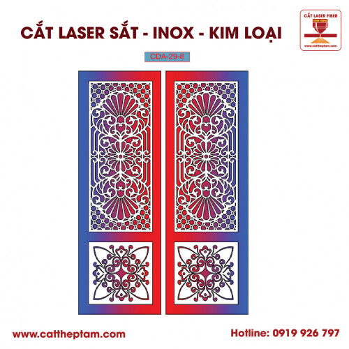 Mẫu Cắt Laser Inox Kim Loại Sắt Thép Tấm 43