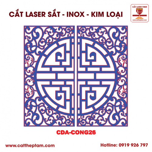 Mẫu Cắt Laser Inox Kim Loại Sắt Thép Tấm 97