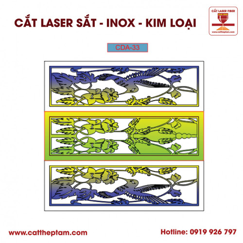 Mẫu Cắt Laser Inox Kim Loại Sắt Thép Tấm 63