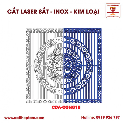 Mẫu Cắt Laser Inox Kim Loại Sắt Thép Tấm 98