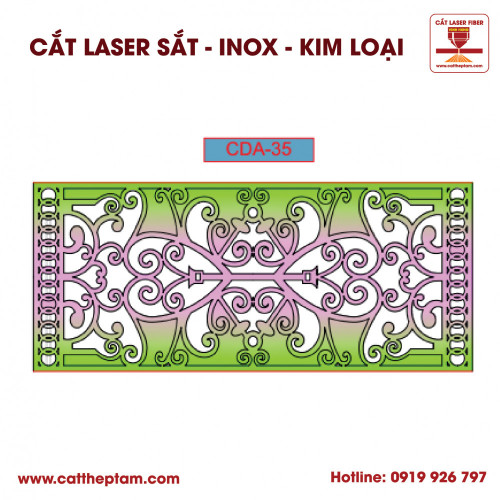 Mẫu Cắt Laser Inox Kim Loại Sắt Thép Tấm 65