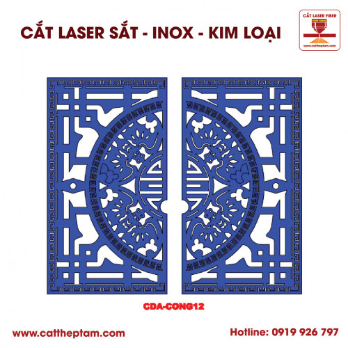 Mẫu Cắt Laser Inox Kim Loại Sắt Thép Tấm 100