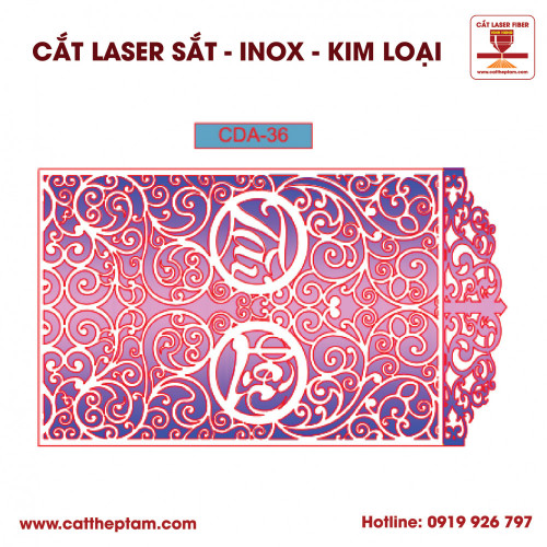 Mẫu Cắt Laser Inox Kim Loại Sắt Thép Tấm 66