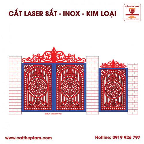 Mẫu Cắt Laser Inox Kim Loại Sắt Thép Tấm 102