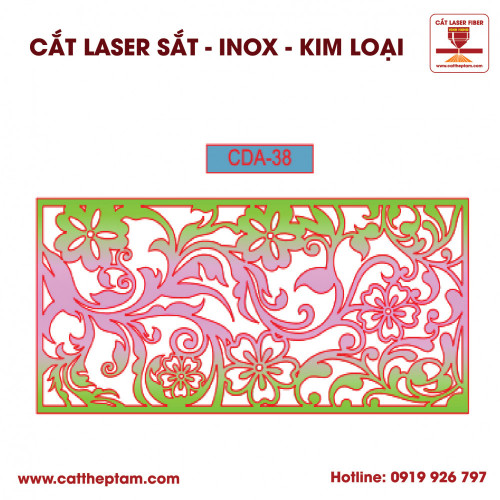 Mẫu Cắt Laser Inox Kim Loại Sắt Thép Tấm 68