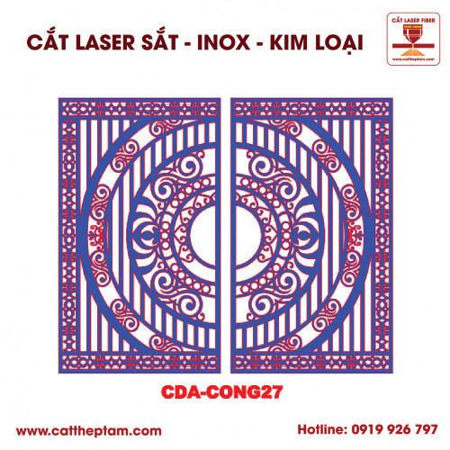 Mẫu Cắt Laser Inox Kim Loại Sắt Thép Tấm 103