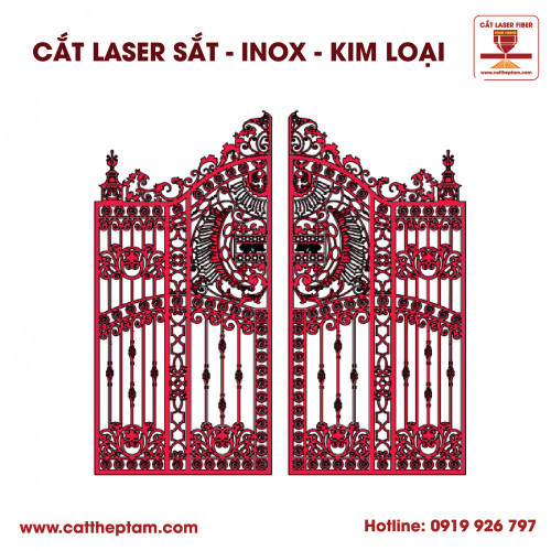 Mẫu Cắt Laser Inox Kim Loại Sắt Thép Tấm 104