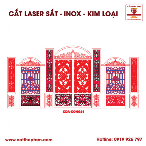 Mẫu Cắt Laser Inox Kim Loại Sắt Thép Tấm 106