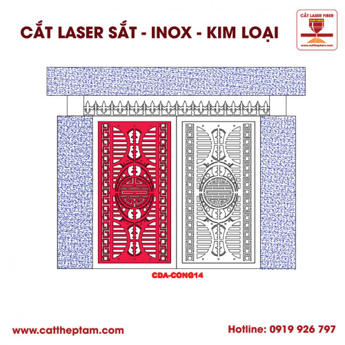 Mẫu Cắt Laser Inox Kim Loại Sắt Thép Tấm 107