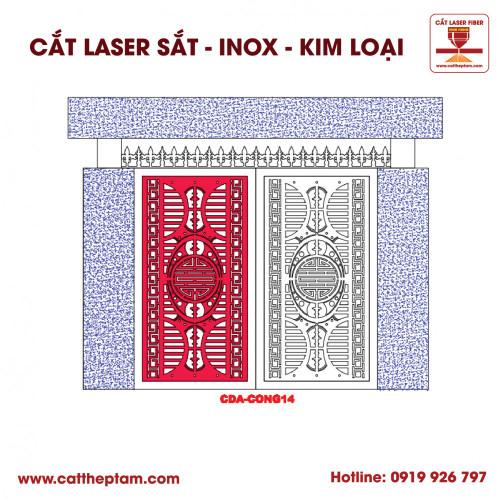 Mẫu Cắt Laser Inox Kim Loại Sắt Thép Tấm 107