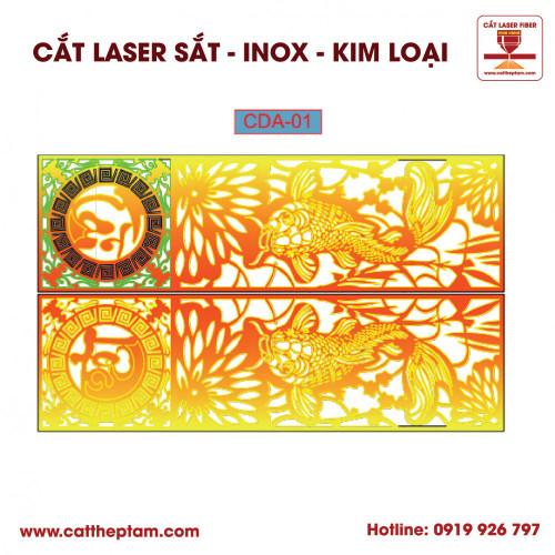 Mẫu Cắt Laser Inox Kim Loại Sắt Thép Tấm 1