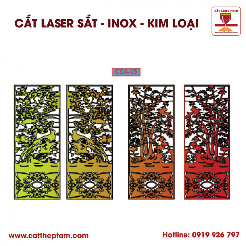 Mẫu Cắt Laser Inox Kim Loại Sắt Thép Tấm 3