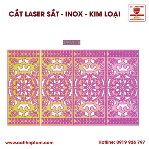 Mẫu Cắt Laser Inox Kim Loại Sắt Thép Tấm 4