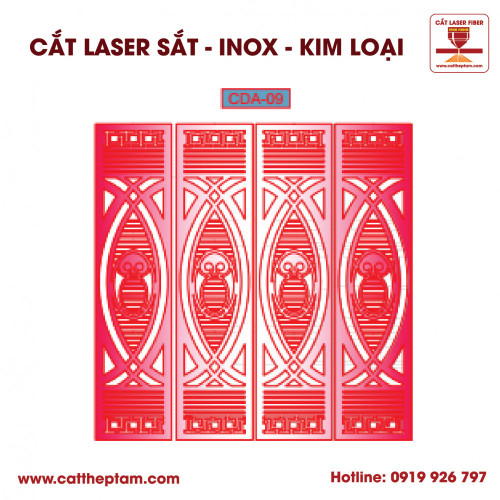 Mẫu Cắt Laser Inox Kim Loại Sắt Thép Tấm 6