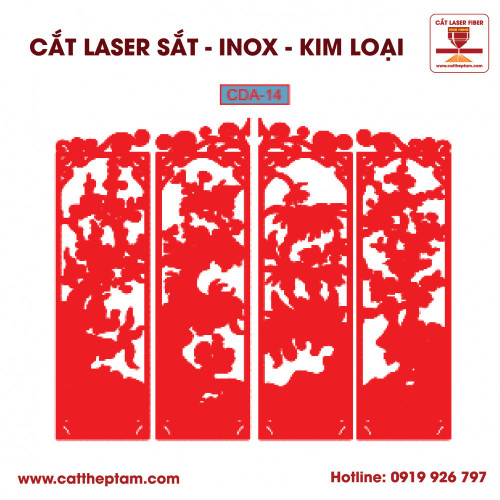 Mẫu Cắt Laser Inox Kim Loại Sắt Thép Tấm 8