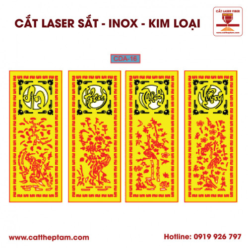 Mẫu Cắt Laser Inox Kim Loại Sắt Thép Tấm 9