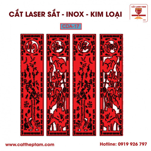 Mẫu Cắt Laser Inox Kim Loại Sắt Thép Tấm 10