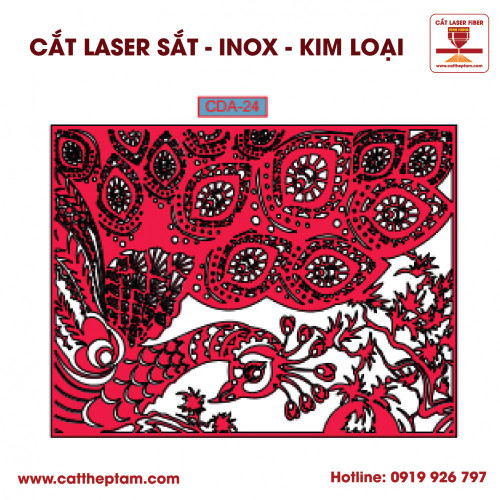 Mẫu Cắt Laser Inox Kim Loại Sắt Thép Tấm 13