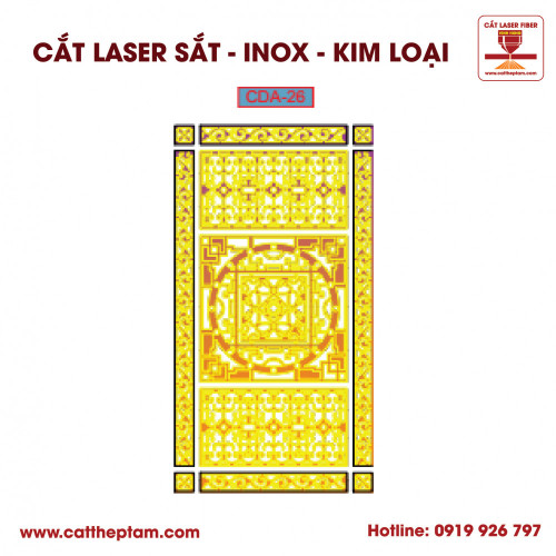 Mẫu Cắt Laser Inox Kim Loại Sắt Thép Tấm 15