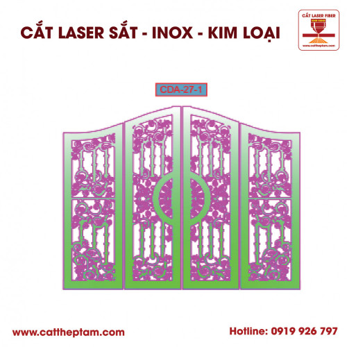 Mẫu Cắt Laser Inox Kim Loại Sắt Thép Tấm 16